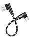 AGOZ 6 inch 90 Degree Right Angle Elbow USB A to USB C Cable Cord for DJI MAVIC PRO AIR, DJI OM 4, OM 5 Drone Remote Controller RC to USB A to USB C (Samsung Galaxy Note 20 10 9 8, S22, S21, S20, S10)