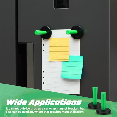 Image of 16 Pcs Green Car Vinyl Wrap Magnets Holder Tool Kits for Car Wrapping and Crafts Sign Making Window Tint Tools Magnets