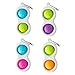 Fat Brain Toys Simpl Dimpl - Orange/Lime, Popping Fidget Keychain