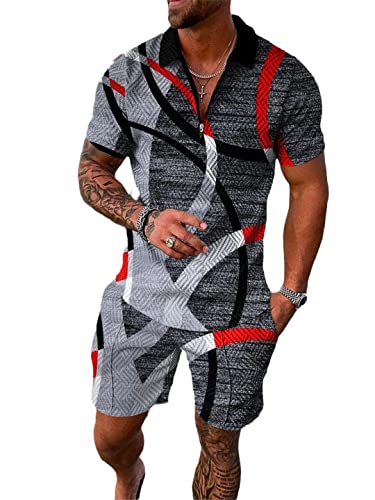 Short de survêtement et t-shirts à revers ensemble de polos AXEBHPED