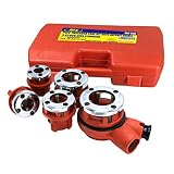 HFS (R Ratchet Pipe Threader Kit Ratcheting Pipe Threading Tool Set (5dies)