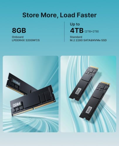 Image of ACEMAGIC K1 Mini PC, AMD Ryzen 7330U(Up to 4.3GHz), 8GB RAM 256GB SSD