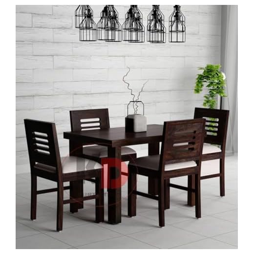 Modern Teak Wood Dining Table Set