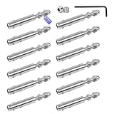 SUPAWAY 12 Serracavi per cavo 8 mm Terminale inox con vite e chiave Allen, Sistema resistente per fissaggi inghiere, recinzioni esterni