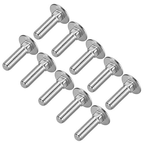 Boulons de carrosserie M8x25mm antirotation à tête ronde bombée pour un vissage autobloquant