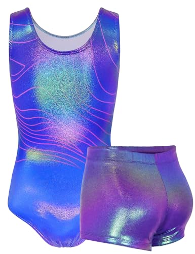 Image of TENVDA Girl's One Piece Swimsuit Sparkle Sleeveless One-Piece Bathing Suits Swimwear for Kids 2-12 Years Old
