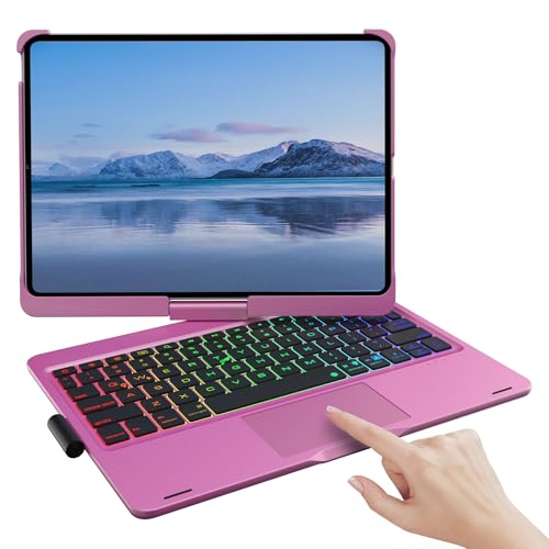 Mollenmell �^�b�`�p�b�h �L�[�{�[�h�P�[�X iPad ��10���� & iPad ��11���� (A16,2025) iPad Air 11 (M3 M2/iPad Pro 11�C���`�L�[�{�[�h) �p 360�x��] 7�̎g�p���[�h ���C���{�[�o�b�N