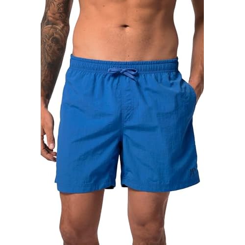 JP 1880 Herren große Größen bis 7XL, Schwimmhose, Badehose, Elastikbund, Innenslip & halblang, schnell trocknend, schwarz 5XL 702532 10-5XL