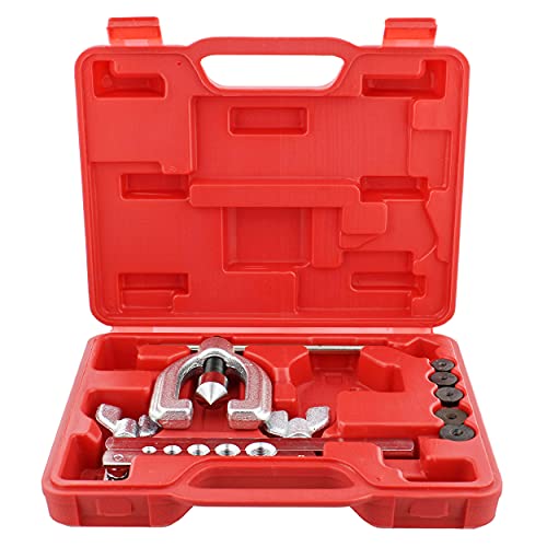 Abn Auto Double Flaring Copper Aluminum Soft Steel Brake Line And Brass Tubing Tool Kit #TOP1