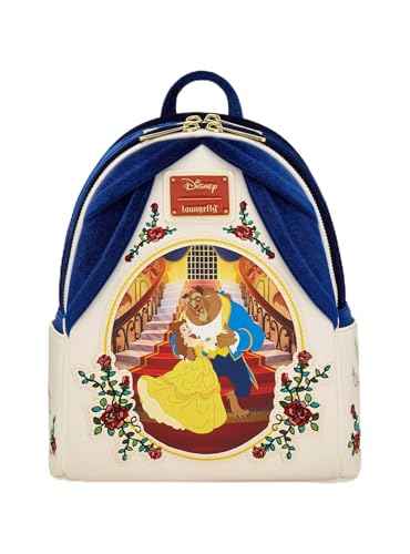 Loungefly Disney Beauty and the Beast Belle & Beast Velvet Mini Backpack BoxLunch Exclusive MULTI NONE