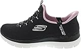 Skechers Damen Low-Top Sneaker Summits Dream Chaser, Frauen Sneakers,Schlupfschuhe,Skater,Low-top,Halbschuhe,Sportschuhe,Schwarz,39 EU
