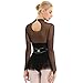 inhzoy Vestido de Danza Ballet Lentejuelas para Mujer Manga Larga Maillot de...