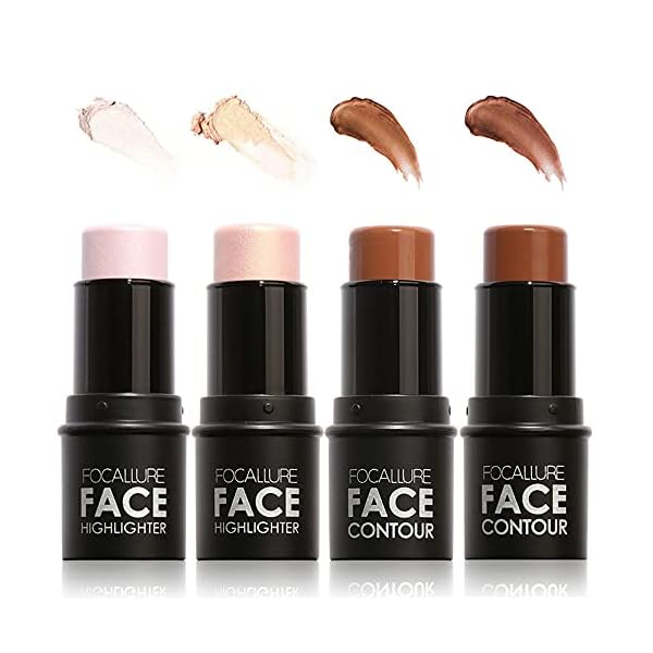 4-Pcs-Contour-and-Highlighter-Stick-Professional-Waterproof-Long-lasting-3D-Face-Concealer-Contouring-Highlighting-Shimmer-Shaping-Foundation-Creamy-Pen-Stick-Makeup-Set 4 Pcs Contour and Highlighter Stick Professional Waterproof Long-lasting 3D Face Concealer Contouring Highlighting Shimmer Shaping Foundation Creamy Pen Stick Makeup Set