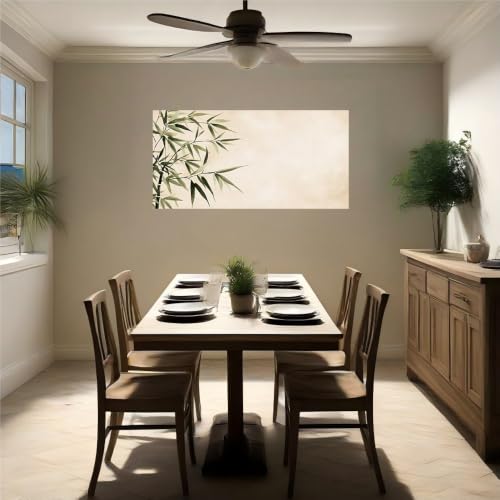 Vinilo pared bambú autoadhesivo lavable y extraíble de salón 5