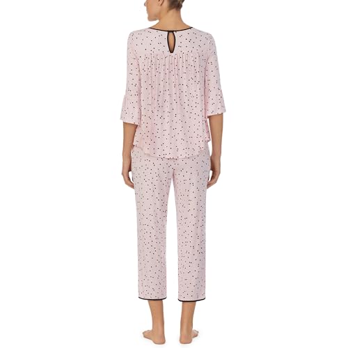 Image of kate spade new york Short Sleeve Cropped Pant PJ Set