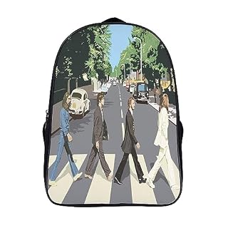 CSTAL The Beatles Sac À Dos Enfant Rock Band Boucle De Réglage Cartable Garcons Filles Adolescents Pour La Ecole Primaire Sac Ecole Respirant Pour Enfants 16inch - Les Beatles, Paul McCartney, John Lennon, RIngo Starr, George Harrison