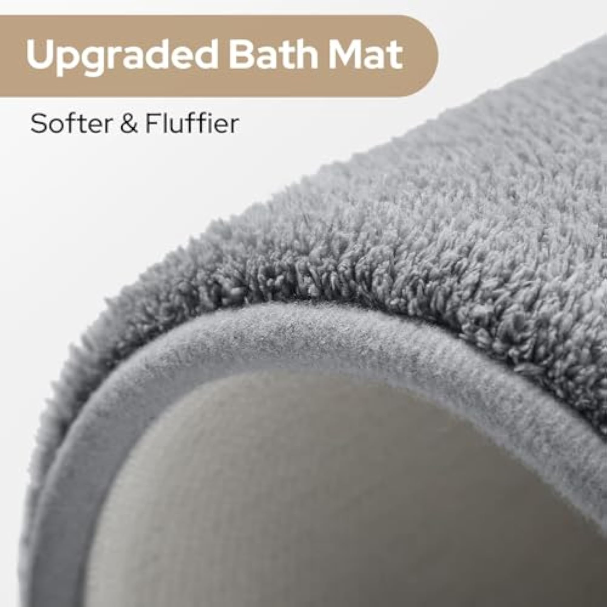 Memory Foam Bath Mat Runner Set, Non-Slip, Soft Absorbent