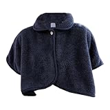 Besreey Capa de poncho para mujer, poncho para mujer, chal envolvente, chal de invierno, capa de invierno para llevar, poncho de invierno suave y acogedor, para uso en interiores, azul marino, Refer