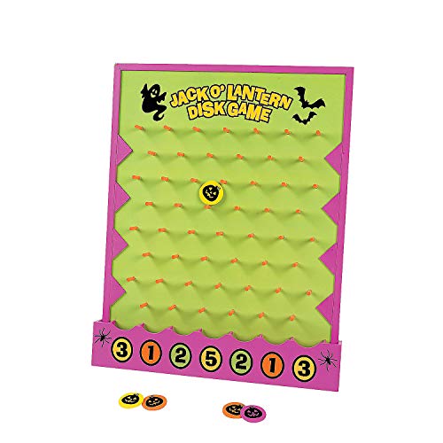 Fun Express Halloween Disk Drop Game 8 Piece Set -