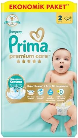 Prima Bebek Bezi Premium Care 2 Numara 60 Adet Ekonomik Paket - Görsel 2
