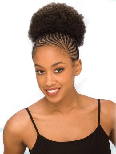 Afro 5" - Shake N Go Freetress Drawstring Ponytail #1 Jet Black #TOP24