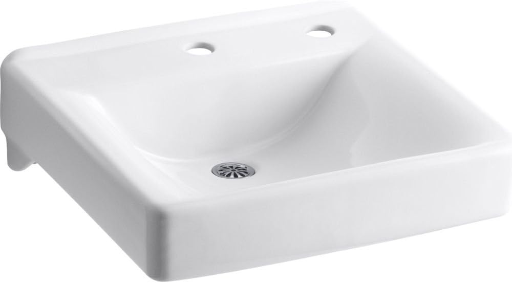 Kohler 2084-NR-0 Soho Wall-Mount Bathroom Sink, front view