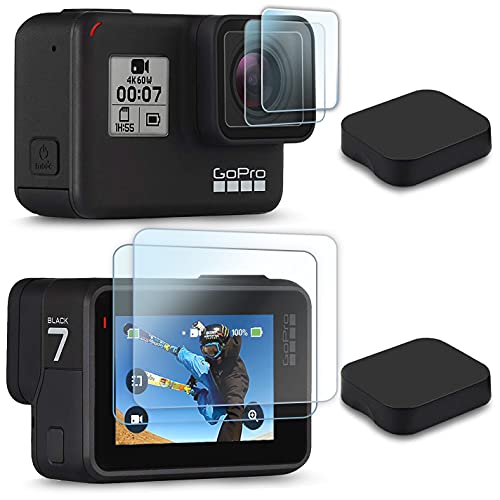 [6 PCS] FitStill Screen Protector for GoPro Hero 7(Only Black)/Hero HD