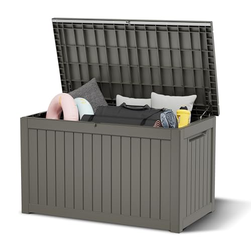 Image of Outdoor Storage Box Waterproof, 280 Gallon Deck Box for Patio Storage
