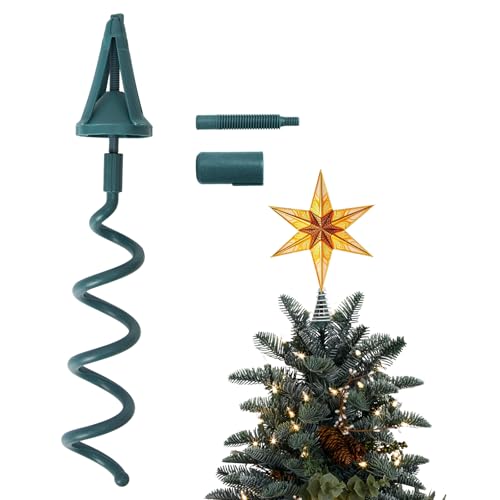 Upgraded Christmas Tree Topper Holder, Universal Twist-on Tree...