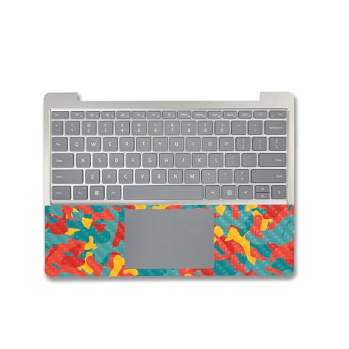Image of MightySkins Carbon Fiber Skin Compatible with Microsoft Surface Laptop Go 3 (2023) Full Wrap Kit - Wild Camouflage | Protective, Durable Textured Carbon Fiber Finish | Easy to Apply | Made in The USA
