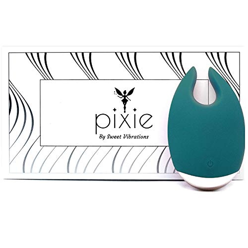 Sweet Vibes Pixie Jade Mini Vibrator with 10 Powerful Settings, Waterproof and Rechargeable, Small Vibrator, Clitoral Stimulator for Women, Couples and Non-Binary, Quiet, Mini Vibrator