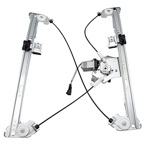 Image of TRQ Rear Right Power Window Regulator & Motor Assembly Passenger Side Compatible with 2004-2008 Ford F-150 2006-2008 Lincoln Mark LT