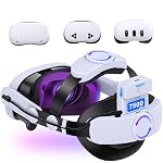 Head Strap for Meta Quest 3/3S/2, Adjustable Elite Strap with 7500mAh Detachable & Hot-Swappable Battery, Enhanced Support & Comfort, VR Headset Strap for Oculus, Extends 3–4H Playtime