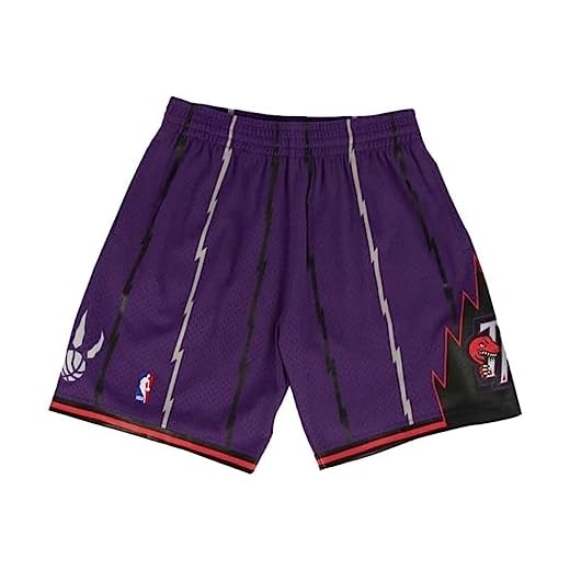 Mitchell & Ness Toronto Raptors Swingman Road Shorts 1998-99 (Small) Purple