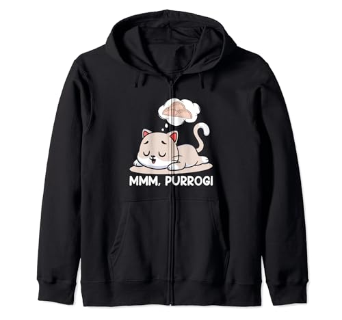 Mmm... Purrogi | Funny Polish Food Cool Pierogi Lovers Sudadera con Capucha