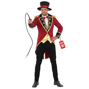 Fun Shack Zirkusdirektor Kostüm Herren, Zirkus Kostüm Herren, Dompteur Kostum, Kostum Zirkusdirektor, Faschingskostüme Männer, Karneval Kostum, XL