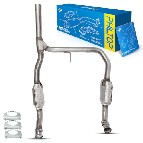 PHILTOP Left and Right Catalytic Converter Kit Compatible with Ford F-150 4.6L 2004-2008 OE# 53971, 645208, 645209, 14636, 30539, 30540(EPA Compliant)