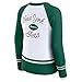 WEAR by Erin Andrews Women's White/Green New York Jets Colorblock Raglan Sweater