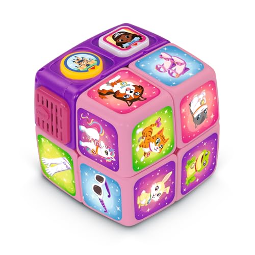VTech - Cube Aventures Princesse, Cube Magique 2x2 Interactif et Parlant, Jeu de Casse-Tête et de Rapidité, Jouet Anniversaire au Château, Cadeau Enfant de...