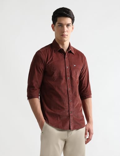 Image of Arrow Sport Men's Chelsea Slim Fit Corduroy Shirt