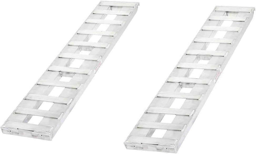 60" x 12" x 2" Aluminum Auto Trailer Loading Ramps 3000 lb Capacity per Axle
