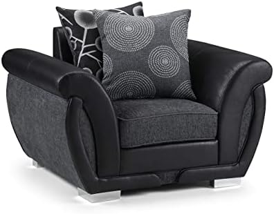 Honeypot - Sofa - Shannon - 3 Seater - 2 Seater - Armchair - Swivel chair - Corner - Black - Fabric (3 + 2 Seater)