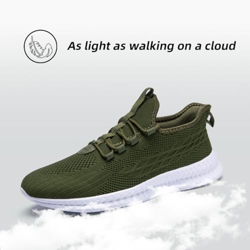Image of DLWKIPV Womens Walking Shoes Slip On Sneakers Tennis Shoes Running Sport Workout Gym Shoes Athletic Non Slip Lightweight Breathable Fashion Casual Shoes for Travel Work