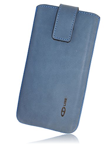 OrLine Teléfono Móvil Piel para Zte Blade V8 Lite Funda de Piel Carcasa Funda Cover Case Funda Piel Slim Case Bolsa de Piel con Solapa y de Pull Up Strap