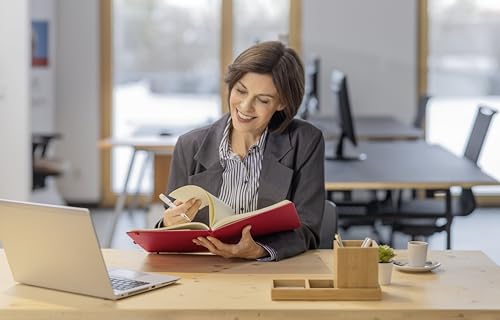 Sigel CO336 Notizbuch A5 kariert grün, Softcover, 194 nummerierte Seiten,, nachhaltiges Papier, mit Inhaltsverzeichnis, Stiftschlaufe, Falttasche, Gummibandverschluss, Conceptum