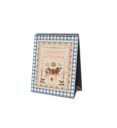 RIFLE PAPER CO. 2027 Country Farm Desk Calendar, Dated for