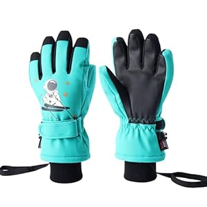 Montesy Türkise Ski-Handschuhe für Jungen