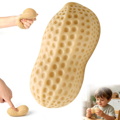 Balle Anti Stress Cacahuètes, Squishy cacahuete, Aliment Mignon Forme au Adulte Jouet Anti Stress Jouet, Squishy Aliment Mignon Forme au Choix for Office, School & Travel pour Soulager Le de Bureau