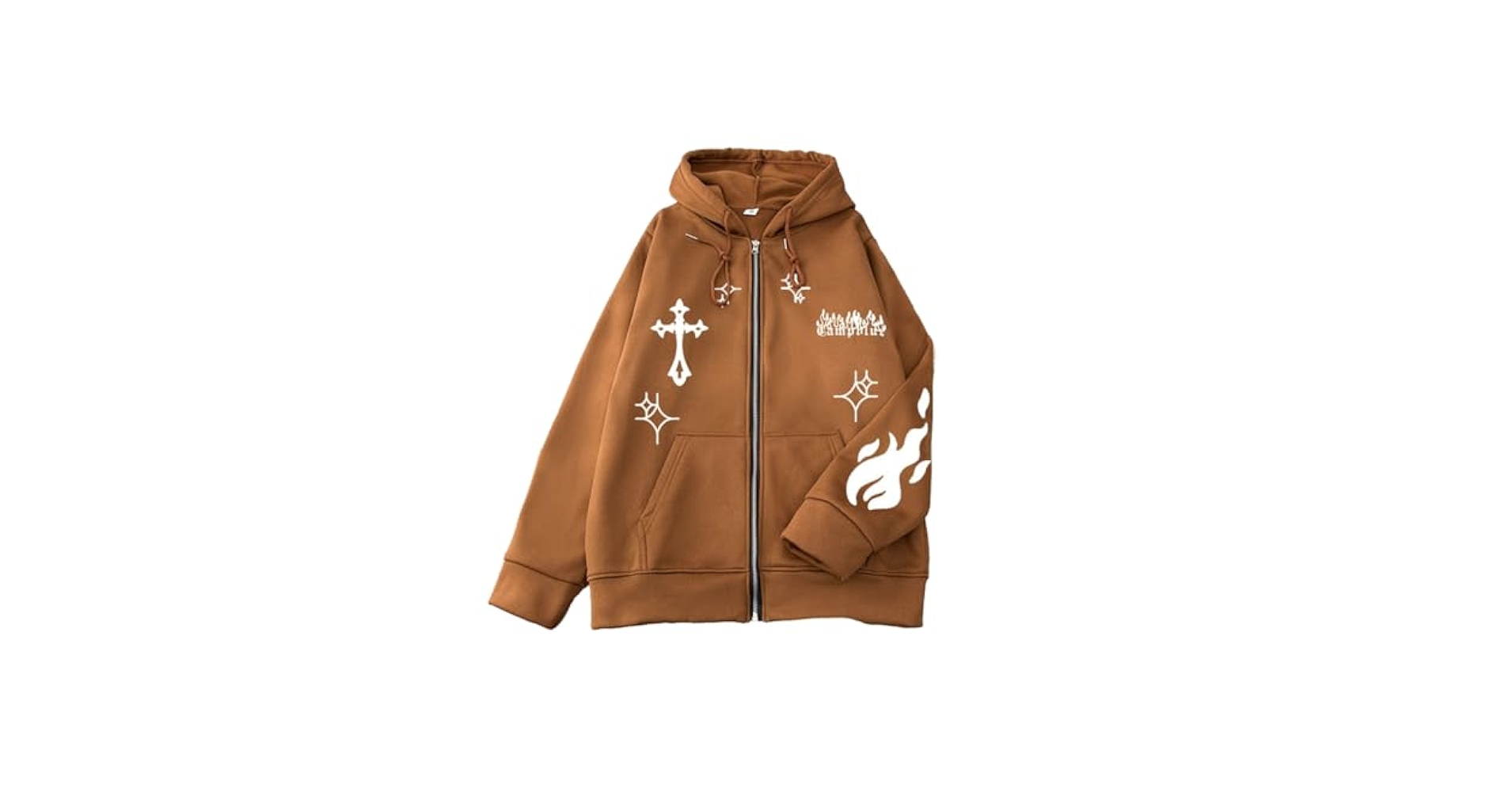 YUNZSXJY Womens Zip Up Grunge Hoodies Long Sleeve Oversized