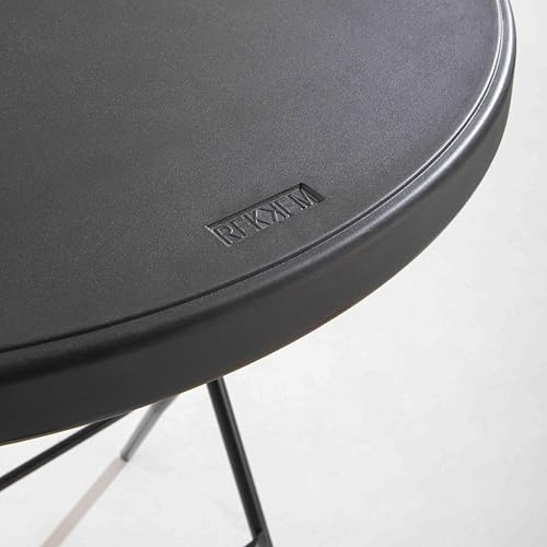 Mange-debout pliant Ø80 H110 noir verrouillage molette Oviala